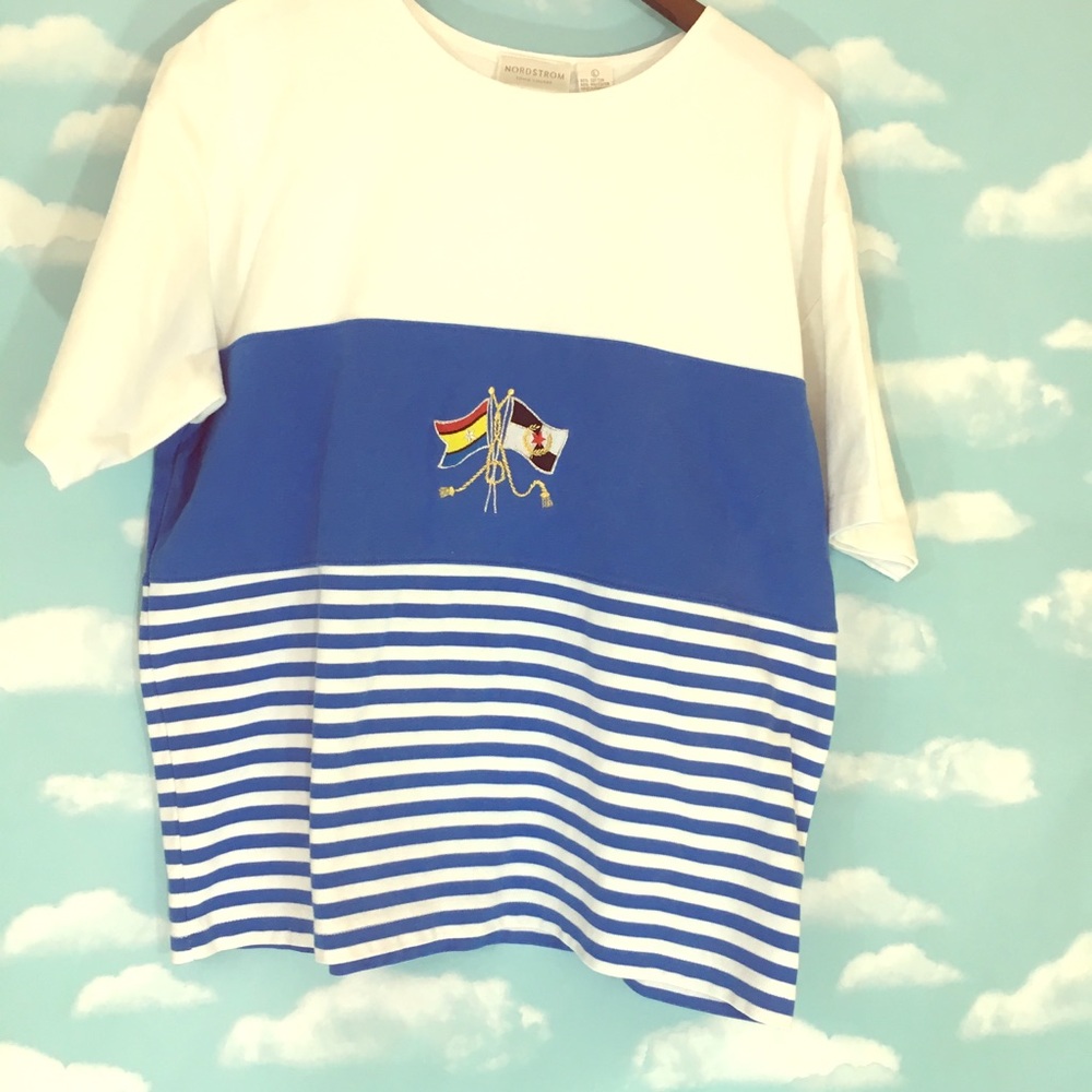 Nordstrom  nautical thick knit nautical style top